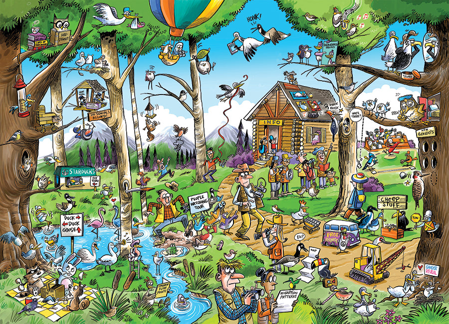 DoodleTown: Birdwatcher's Paradise | 1000 Piece