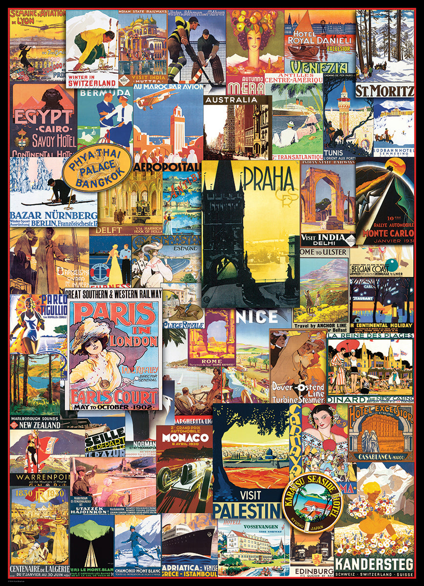 Travel Around the World Vintage Posters