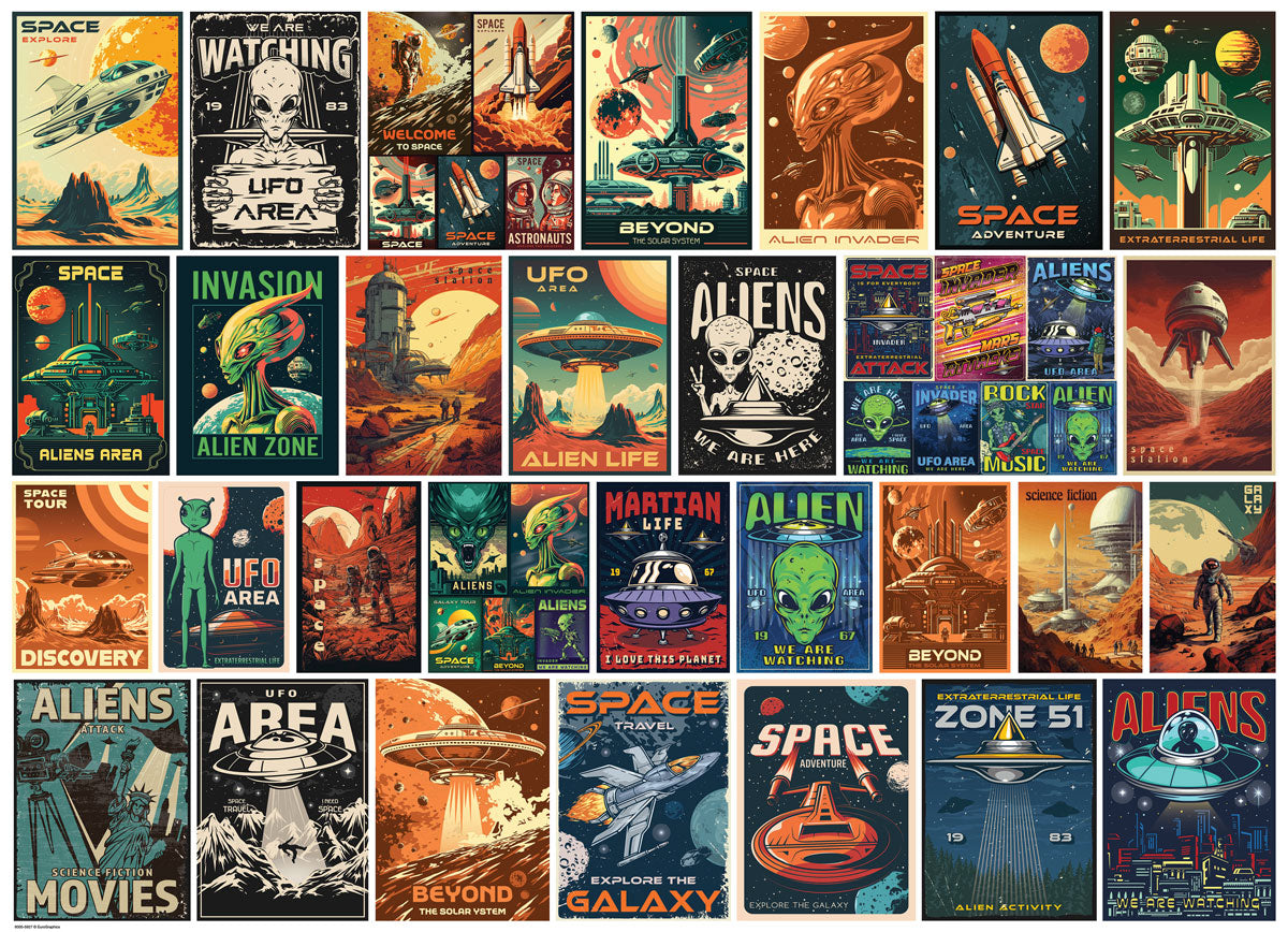 Vintage Alien Posters