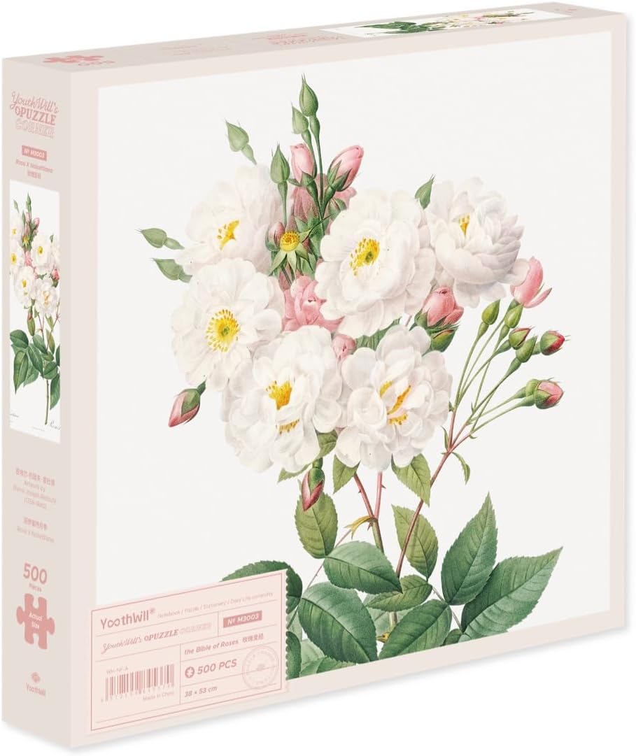 The Bible of Roses (White) - 500 Pieces - Jigsaw Puzzle