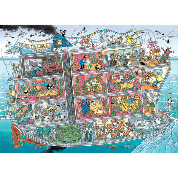 Cruise Ship, Jan van Haasteren, 1000 Pieces Puzzle