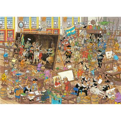 Rembrandt's Studio / Gallery of Curiosities, Jan van Haasteren, 2X1000 Pieces Puzzle