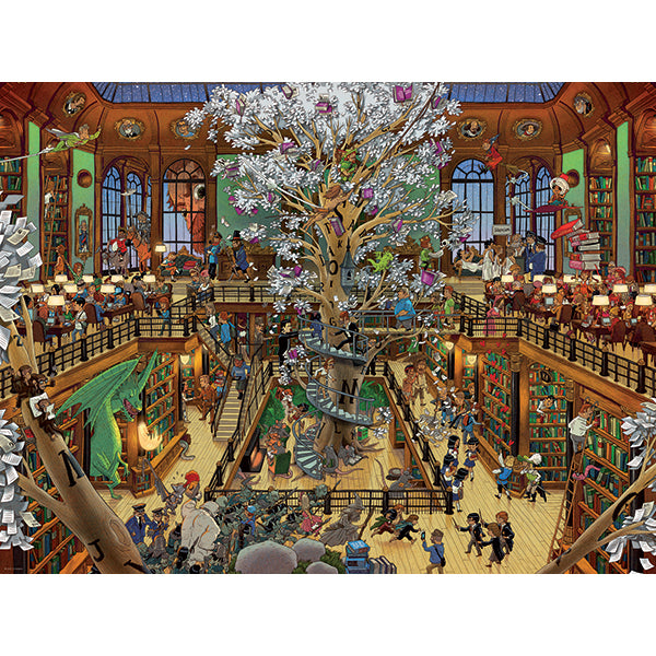 Library, Oesterle, 1500 Pieces Puzzle