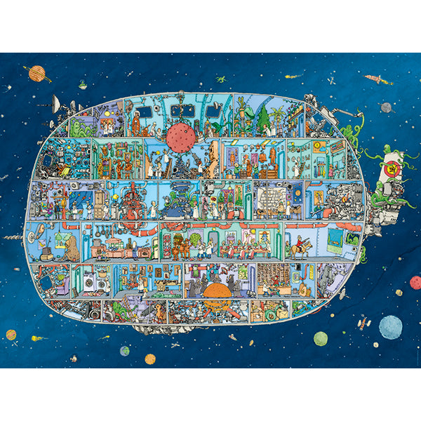 Spaceship, Mattias Adolfsson, 1500 Pieces Puzzle