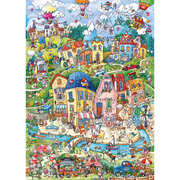 Happytown, Good Morning, 1000 Pieces Puzzle