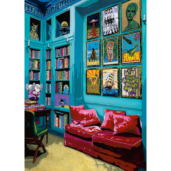 Room With Red Sofa, Home, 1000 Pieces Puzzle