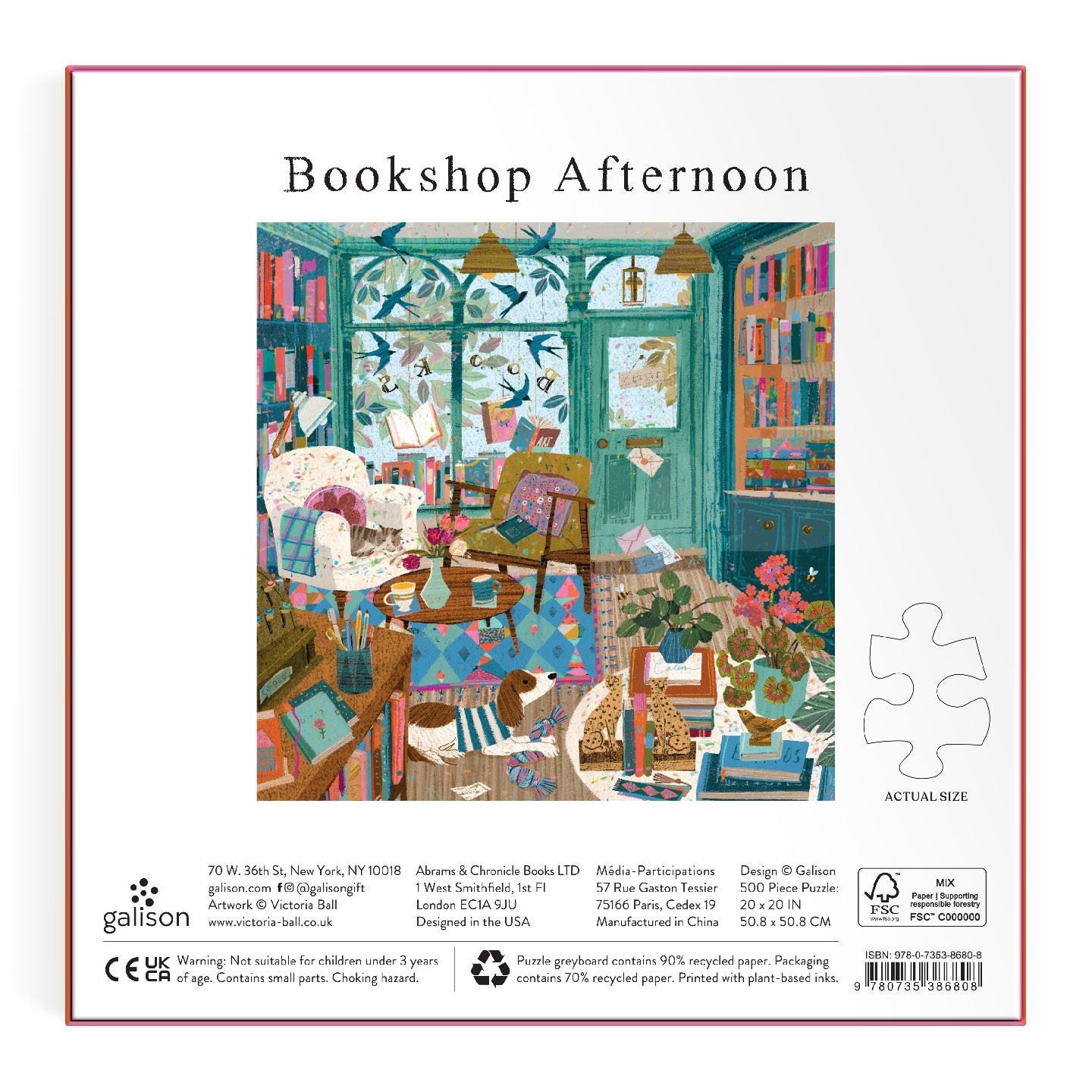 Bookshop Afternoon 500 Piece Foil Puzzle