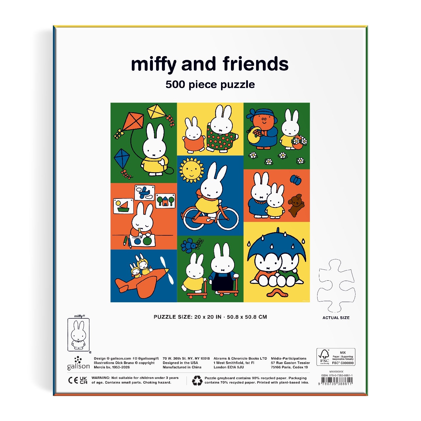 Miffy and Friends 500 Piece Puzzle