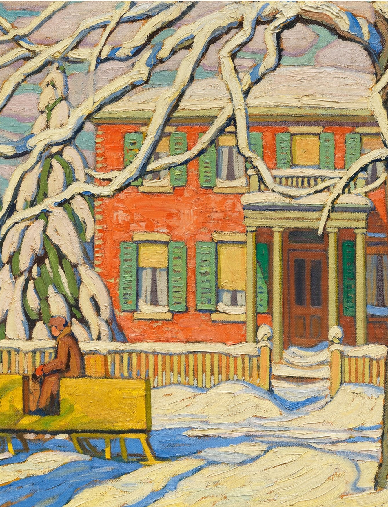 Lawren S. Harris Red House and Yellow Sleigh 1000-Piece Jigsaw Puzzle