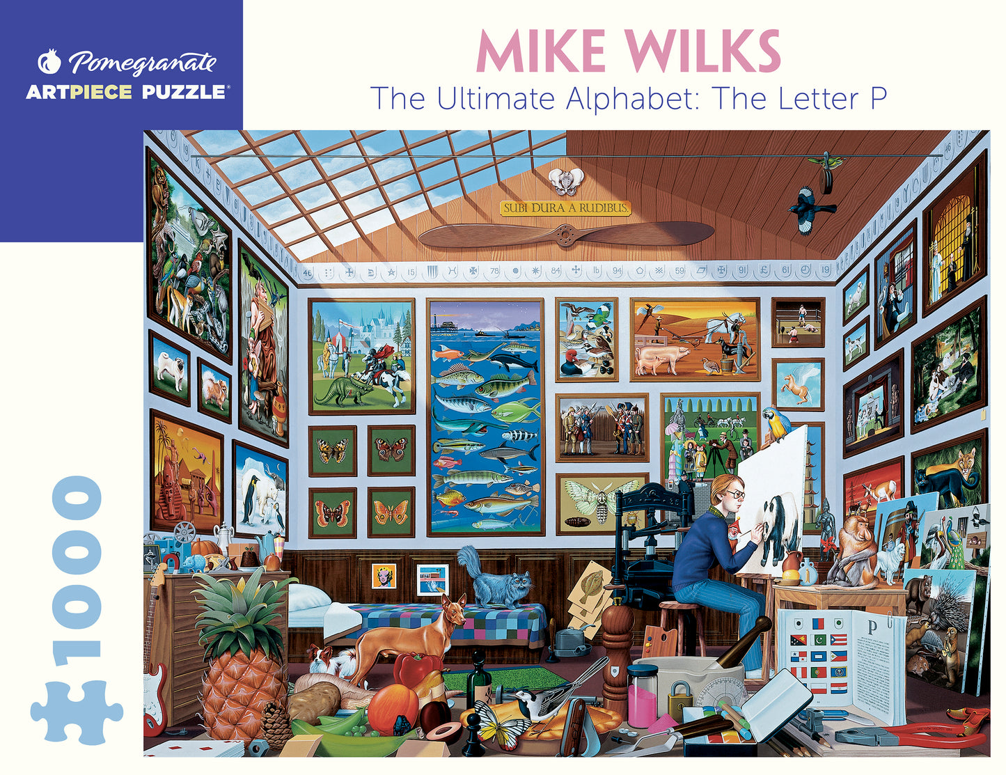 Mike Wilks The Ultimate Alphabet The Letter P 1000-Piece Jigsaw Puzzle