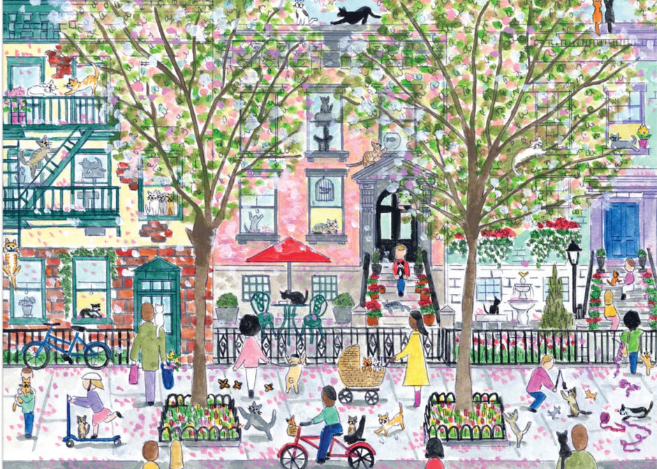 Michael Storrings Cats in the City 1000 Piece Puzzle