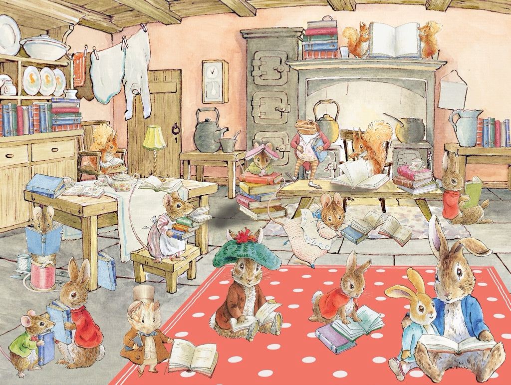 Peter Rabbit's Book Club 1000 Piece Jigsaw Puzzle