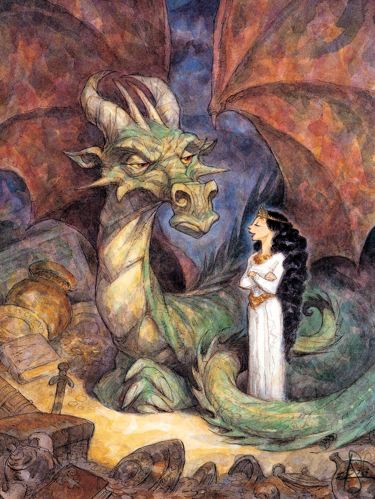 Chat with a Dragon 500 Piece Jigsaw Puzzle