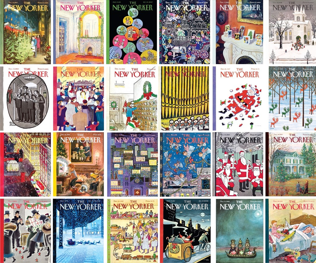 New Yorker Advent Calendar Set of 24 Mini Puzzles