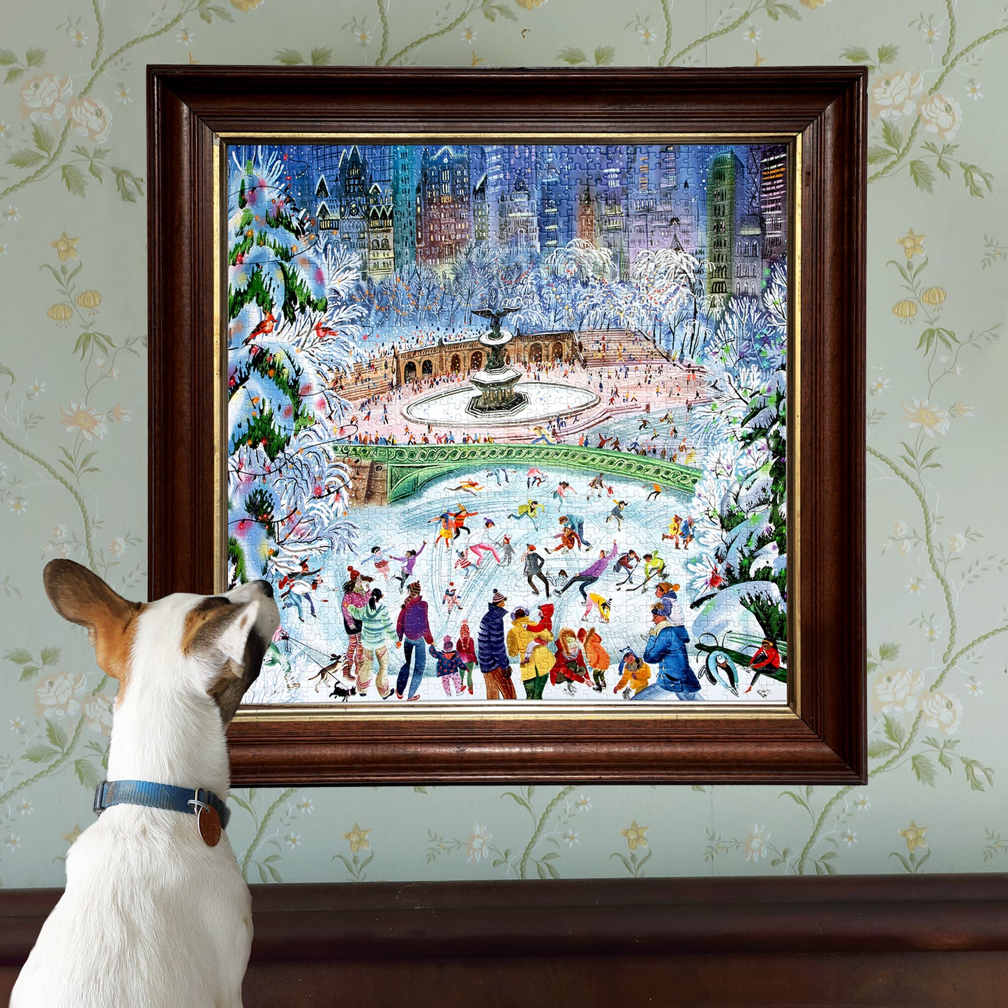 New York City Ice Skaters 1000 Piece Puzzle