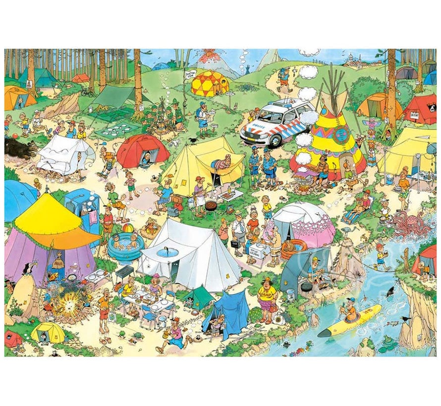 Camping in the Forest, Jan van Haasteren, 1000 Pieces Puzzle