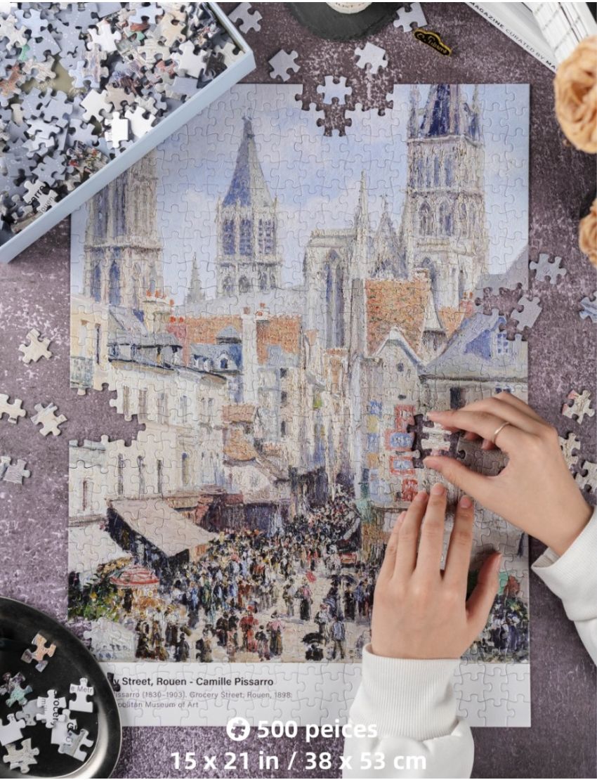 Rue de l'Epicerie, Rouen - 500 Pieces - Jigsaw Puzzle