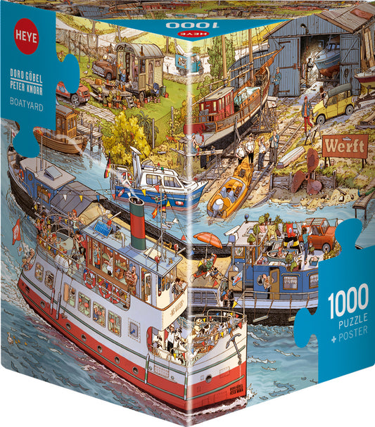 Boatyard, Gobel & Knorr, 1000 Pieces Puzzle