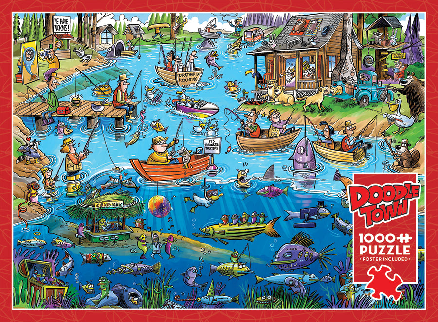 DoodleTown: Gone Fishing | 1000 Piece