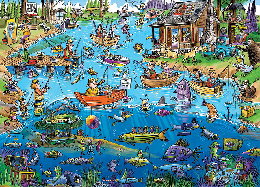 DoodleTown: Gone Fishing | 1000 Piece