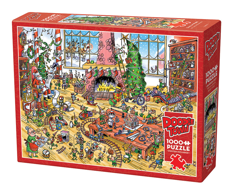 DoodleTown: Elves at Work | 1000 Piece