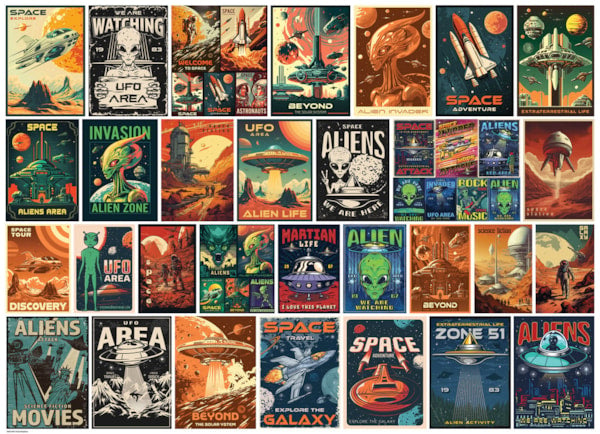 Vintage Alien Posters