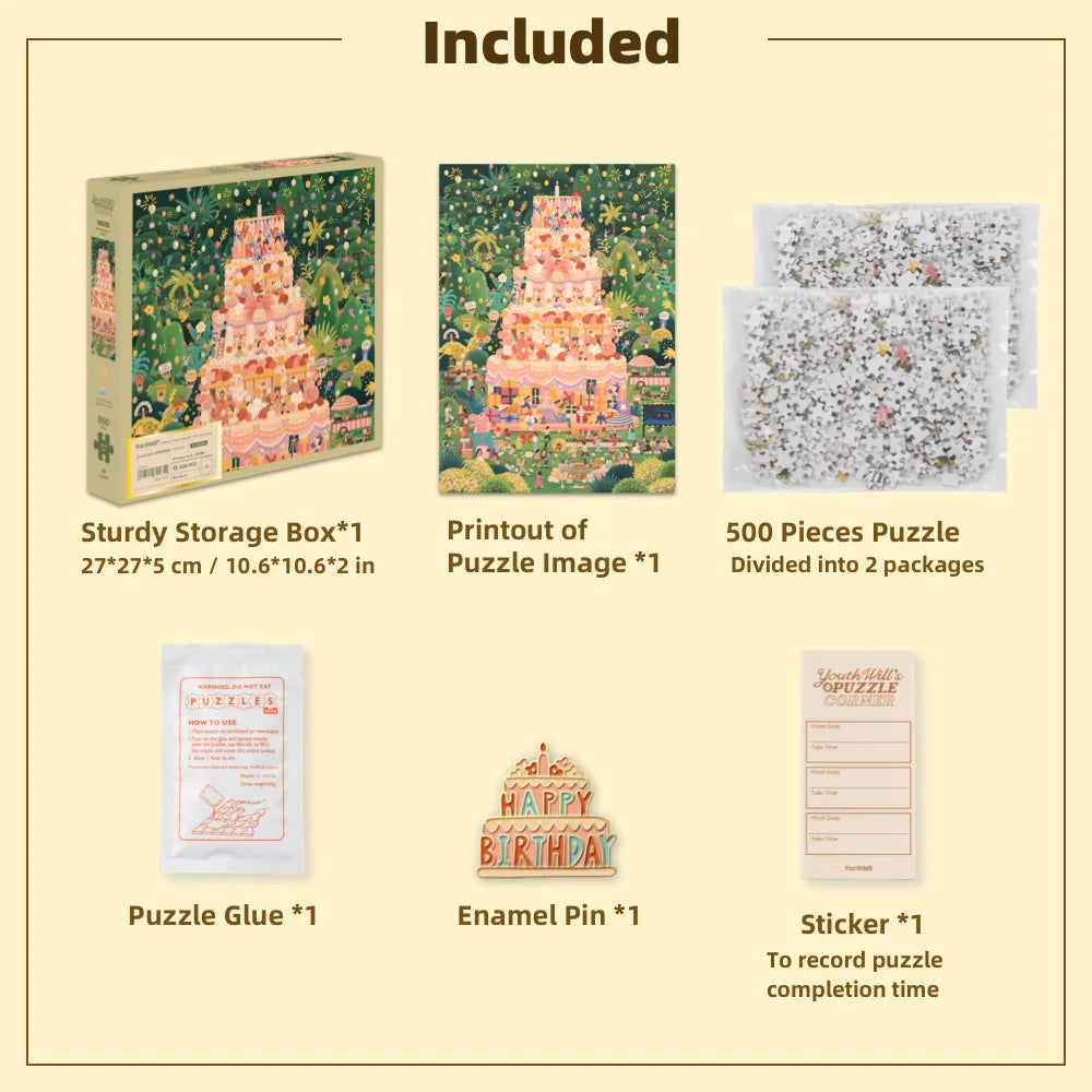 Birthday Party - 500 Pieces - Jigsaw Puzzle