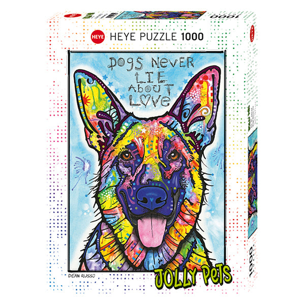 Jolly Pets, Dogs Never Lie, 1000 Pieces Puzzle