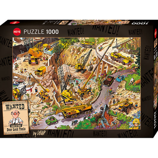 Door Lock Tonio, Wanted!, 1000 Pieces Puzzle
