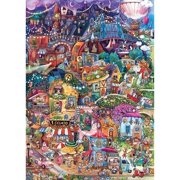 Happytown, Good Evening, 1000 Pieces Puzzle