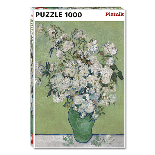 Van Gogh - Vase With White Roses 1000 Pieces Puzzle