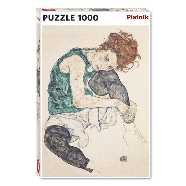 Schiele - Sitting Woman 1000 Pieces Puzzle
