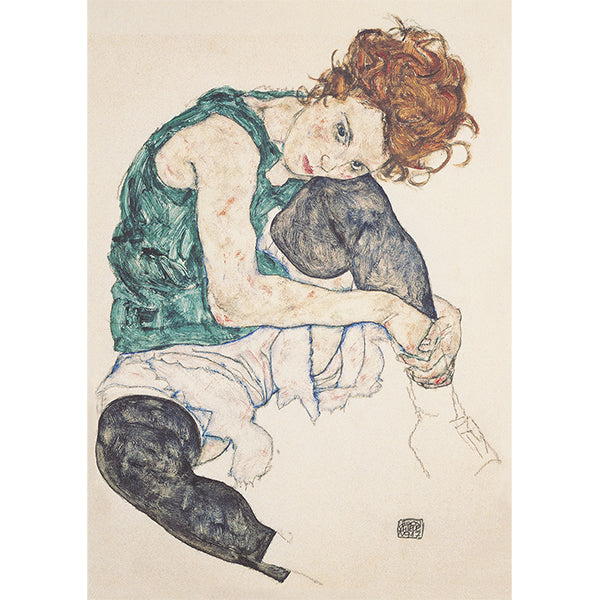 Schiele - Sitting Woman 1000 Pieces Puzzle