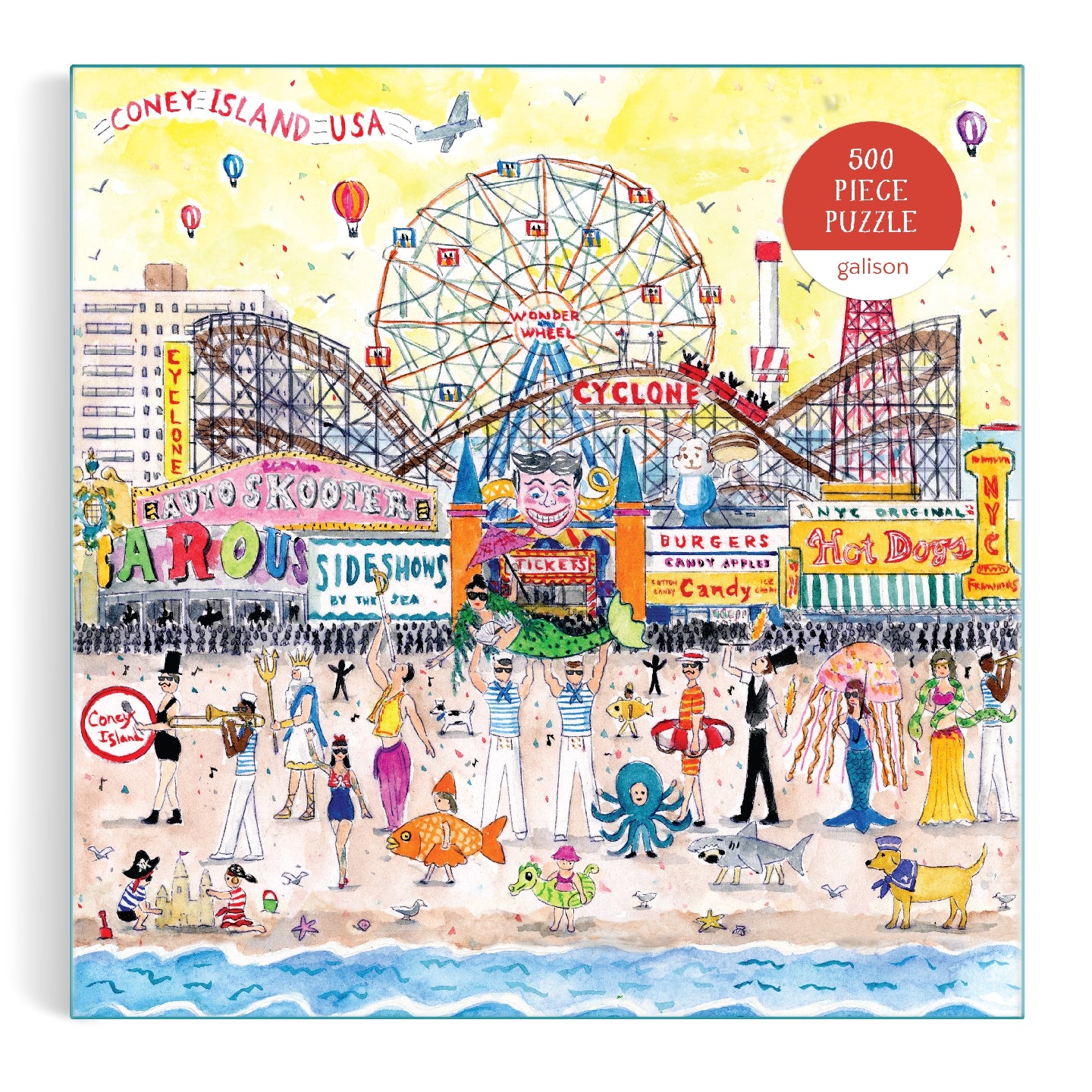 Michael Storrings Summer at the Amusement Park 500 Piece Jigsaw Puzzle