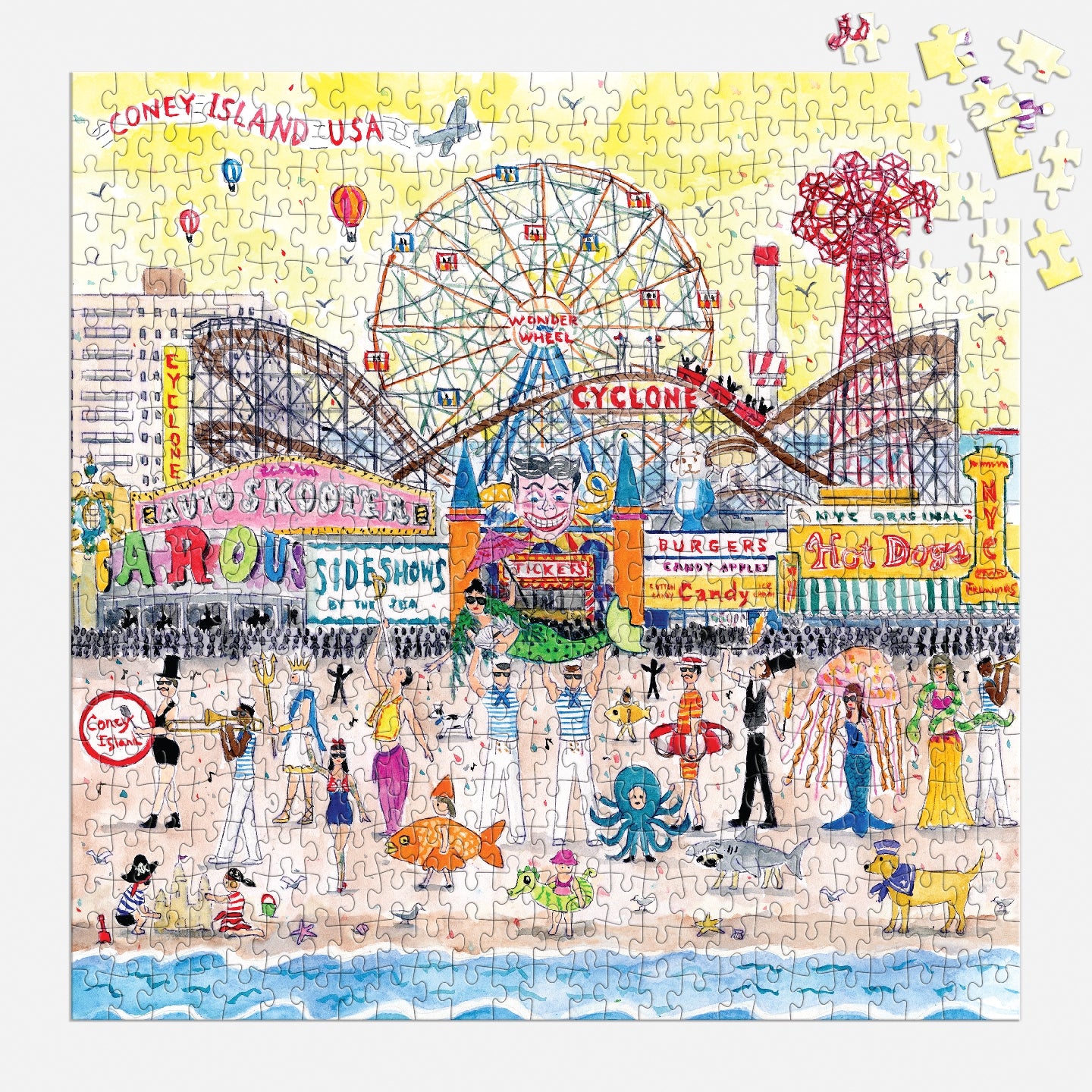 Michael Storrings Summer at the Amusement Park 500 Piece Jigsaw Puzzle