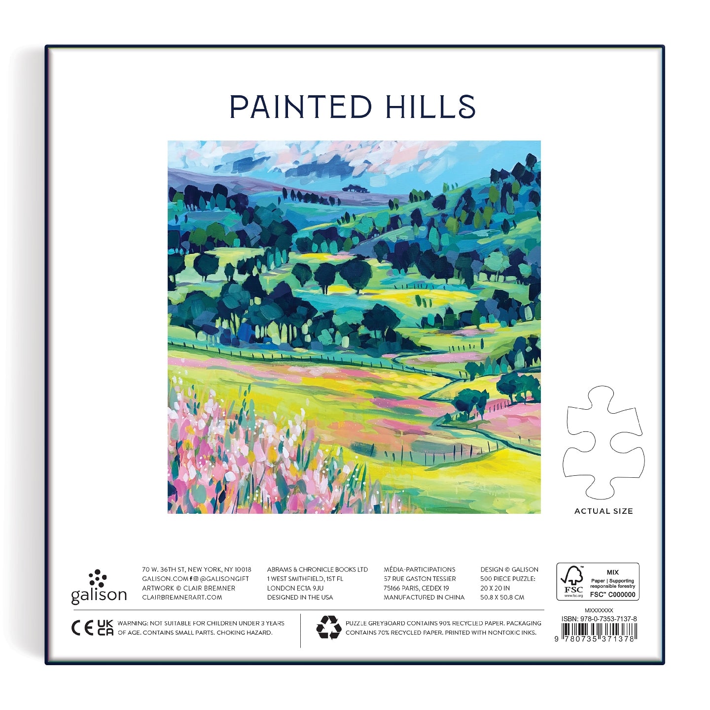 Painted Hills 500 Piece Puzzle