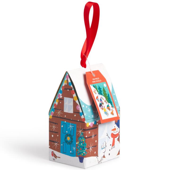 Winter Sledding 130pc Puzzle Ornament