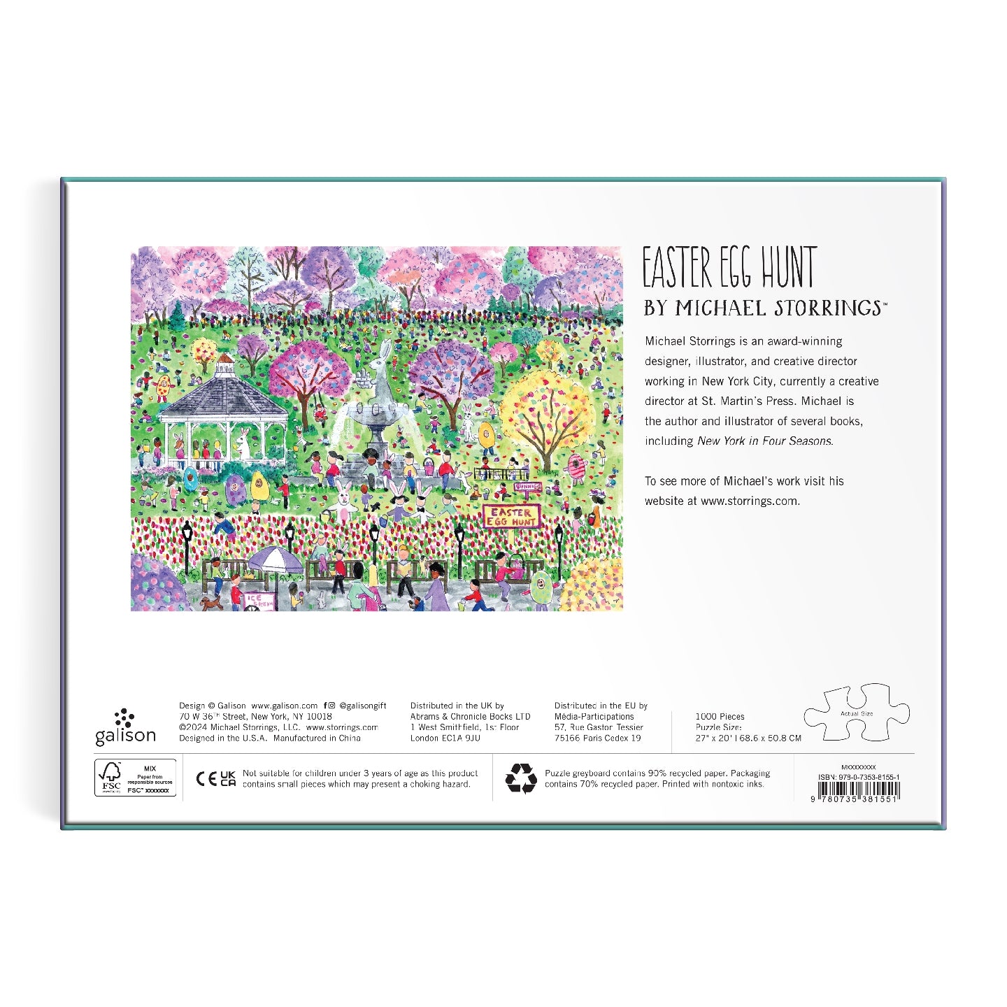Michael Storrings Easter Egg Hunt 1000 Piece Puzzle