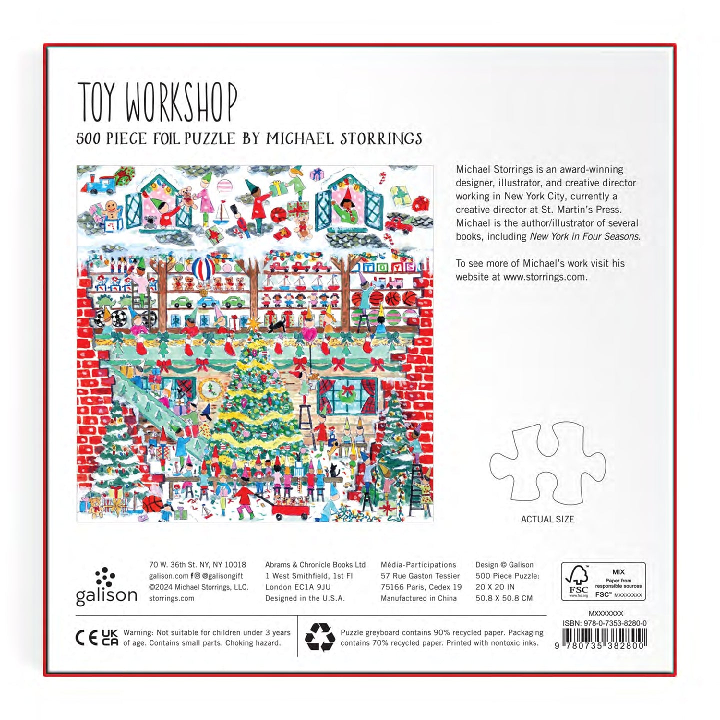 Michael Storrings Toy Workshop 500 Piece Foil Puzzle