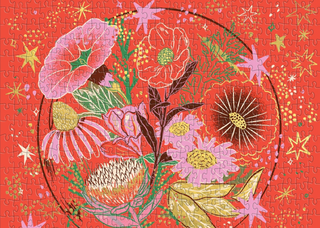 Flower Gazing 500 Piece Foil Puzzle