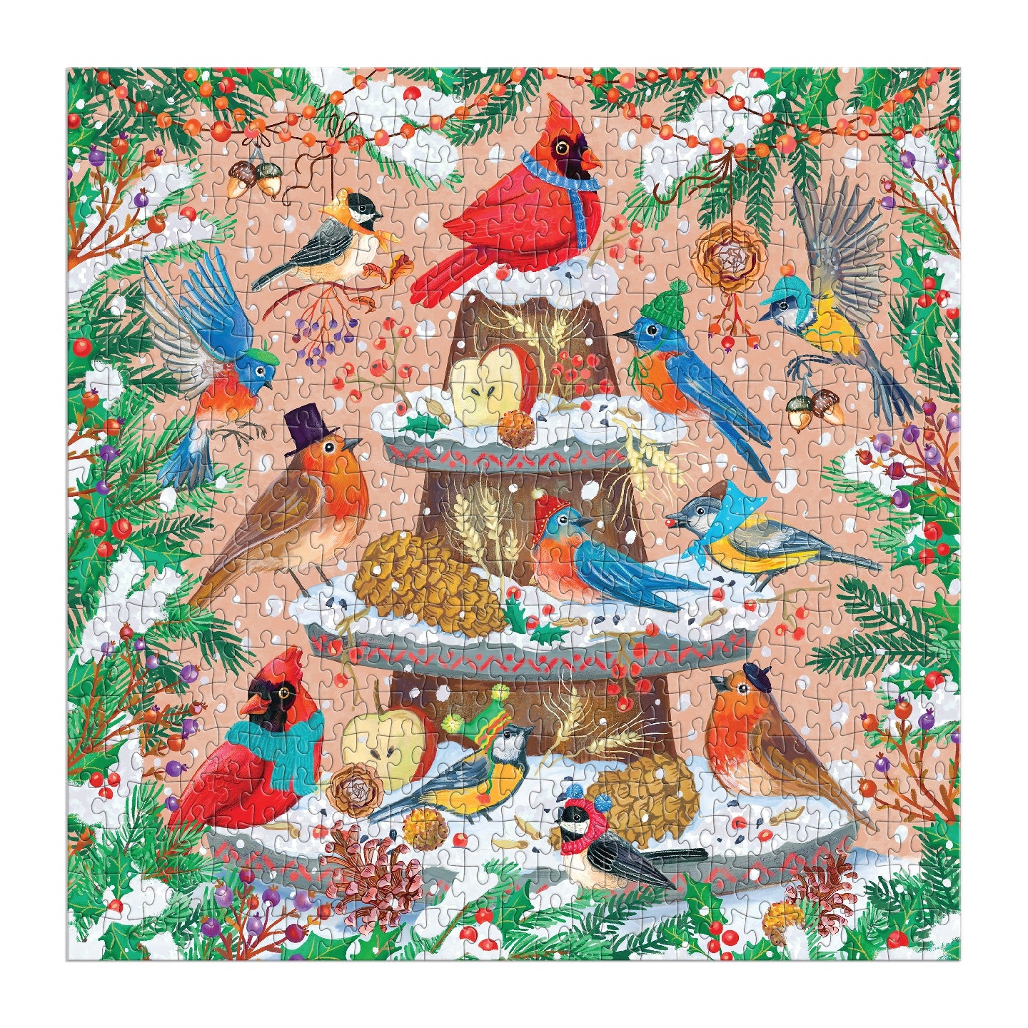 Festive Feathers 500 Piece Foil Puzzle