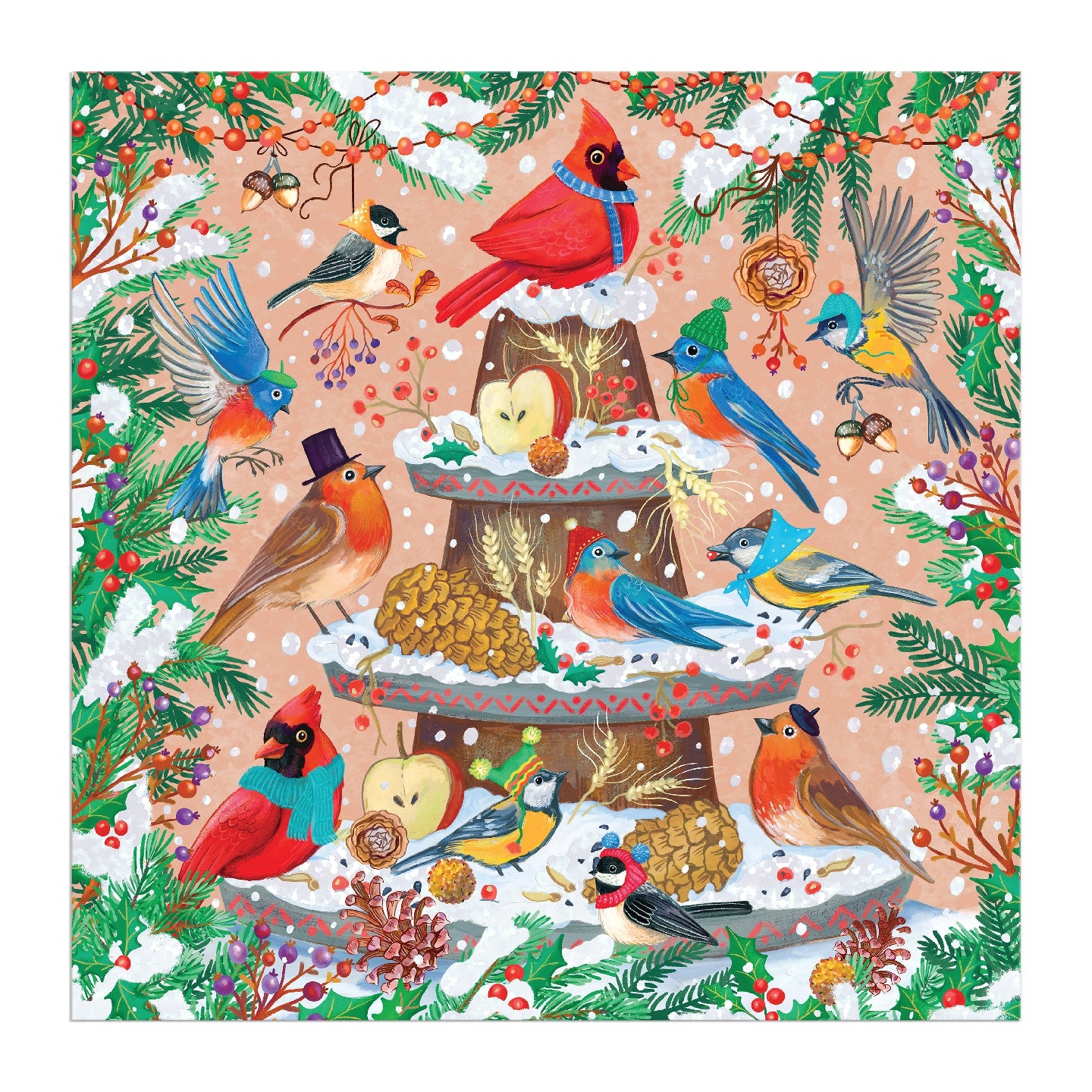 Festive Feathers 500 Piece Foil Puzzle