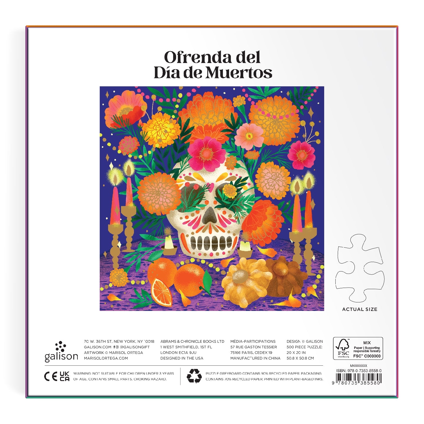 Ofrenda del Día de Muertos 500 Piece Foil Puzzle