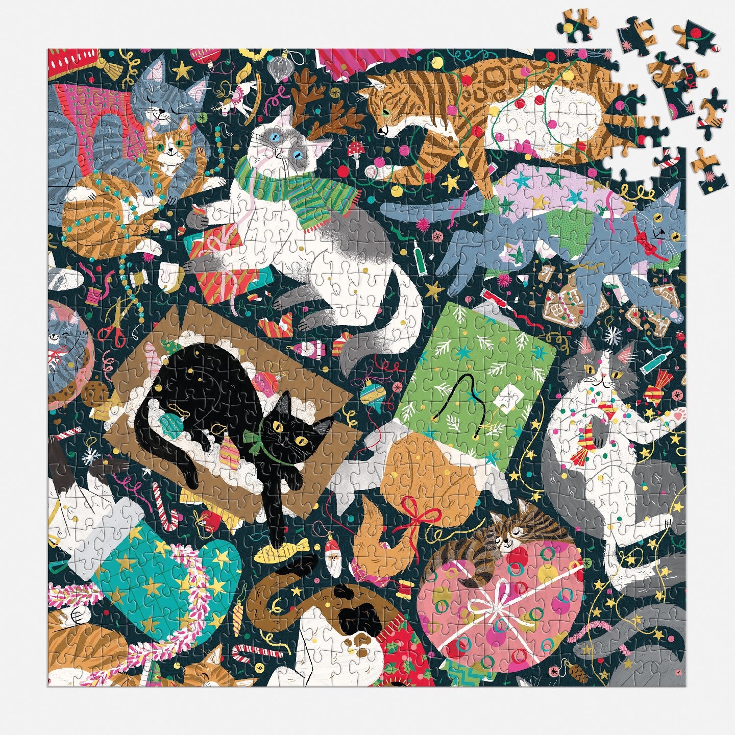 Catmas Chaos 500 Piece Foil Puzzle