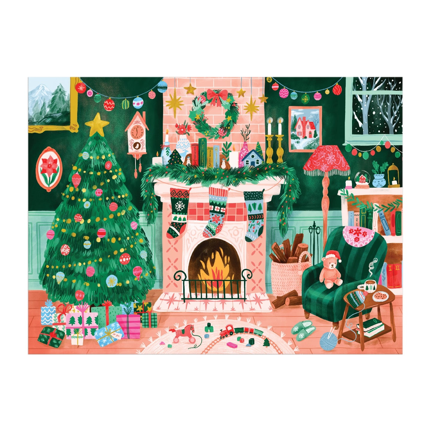 Cozy by the Fireplace 1000 Piece Puzzle