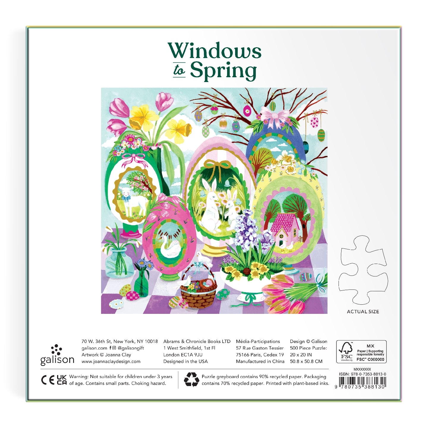 Windows To Spring 500 Piece Foil Puzzle