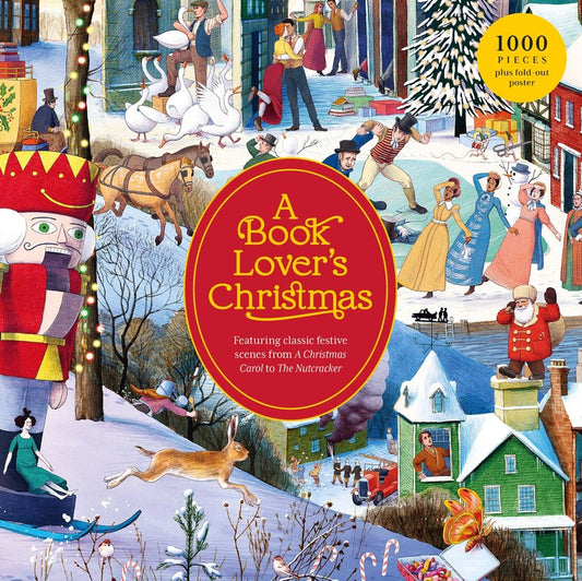 A Book Lover's Christmas A 1000-piece jigsaw puzzle