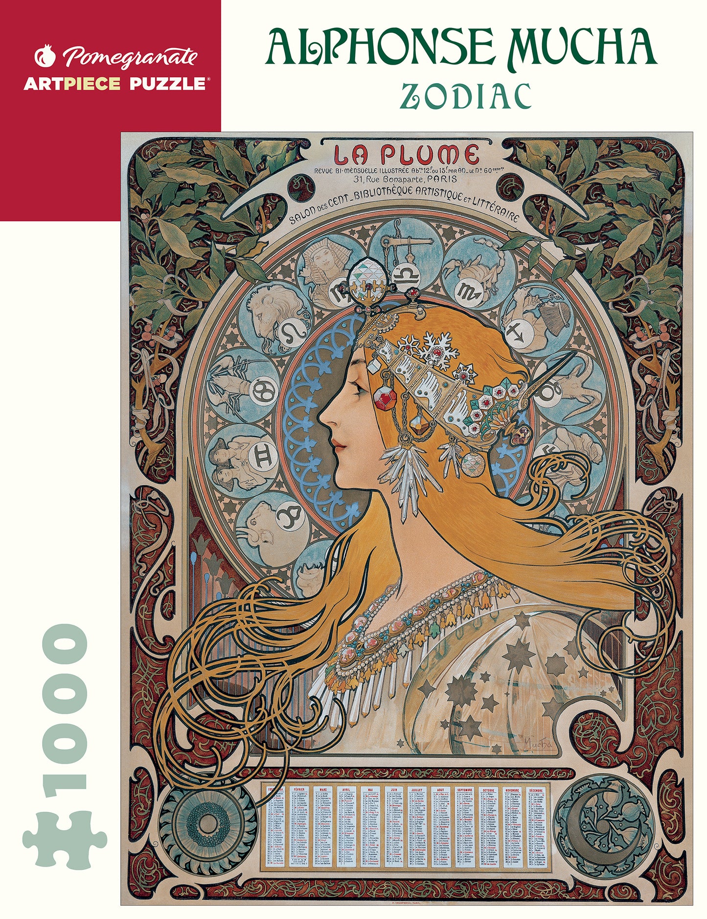 Alphonse Mucha Zodia 1000-Piece Jigsaw Puzzle
