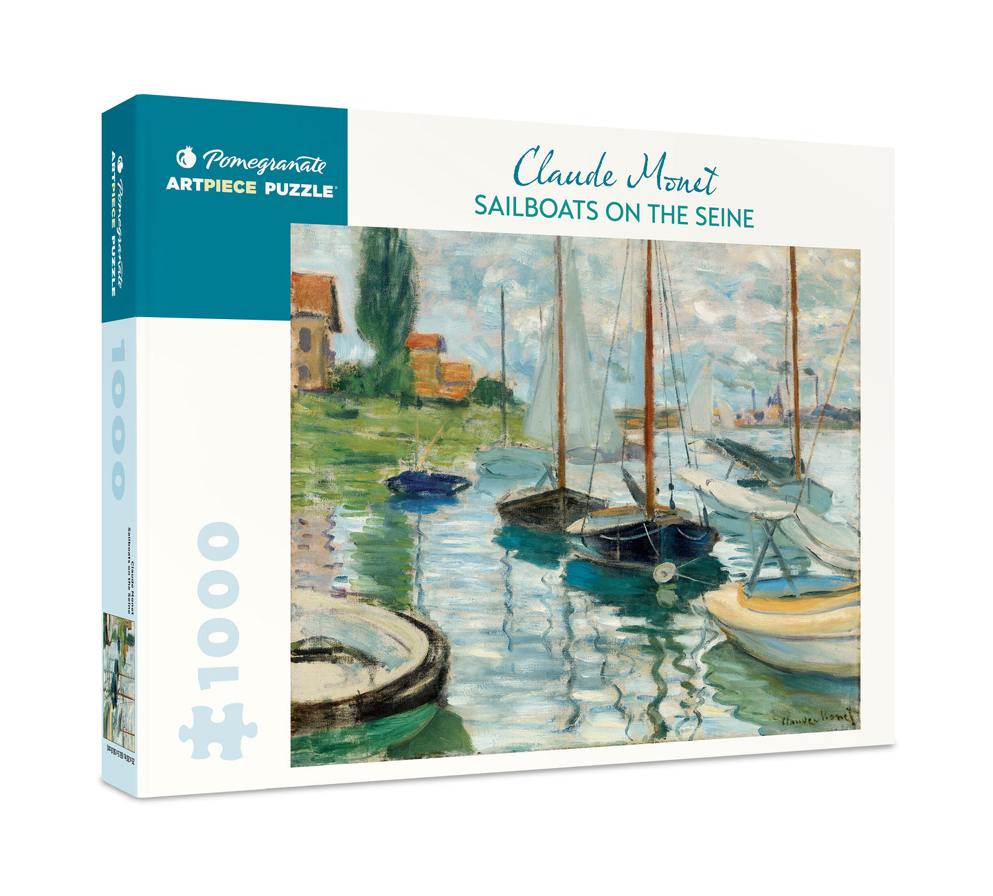 Claude Monet Sailboats on the Seine 1000-Piece Jigsaw Puzzle