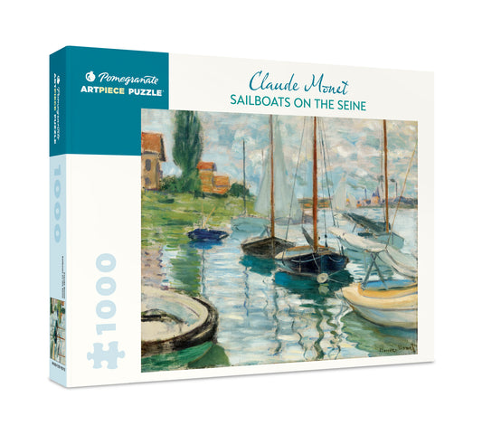 Claude Monet Sailboats on the Seine 1000-Piece Jigsaw Puzzle